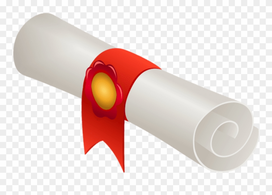 Download Rolled Diploma Clipart Png Photo - Diploma Clipart Transparent Background