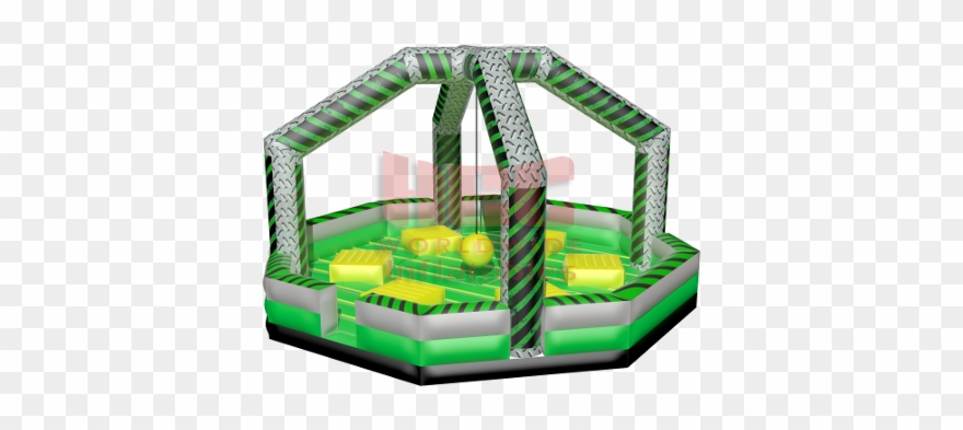 Ninja Warrior Dome 8 Players - Ninja Warrior Dome Inflatable Game Clipart