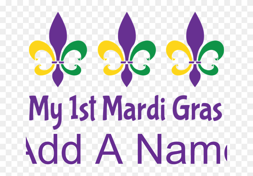 Personalized 1st Mardi Gras Body Suit - My 1st Mardi Gras Bib Clipart