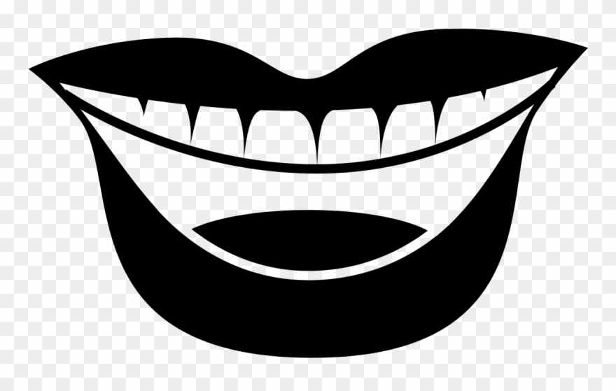 Activated Charcoal For Oral Health - Laugh Mouth Icon Clipart