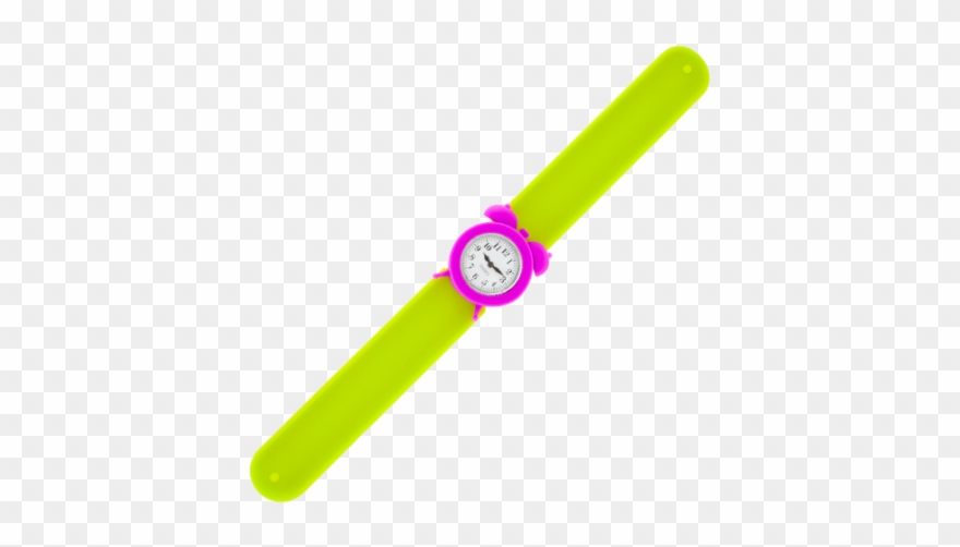 My Time Slap Alarm Clock Watch Green Purple Pylones - Watch Clipart