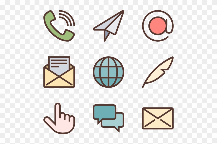 Communications Icons - Letter Clipart