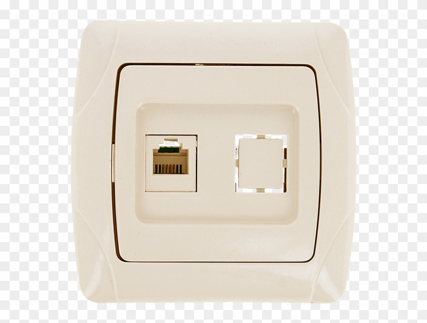 Socket Rj 45 1 Seater Beige Madrid Ekf Proxima - Electronics Clipart