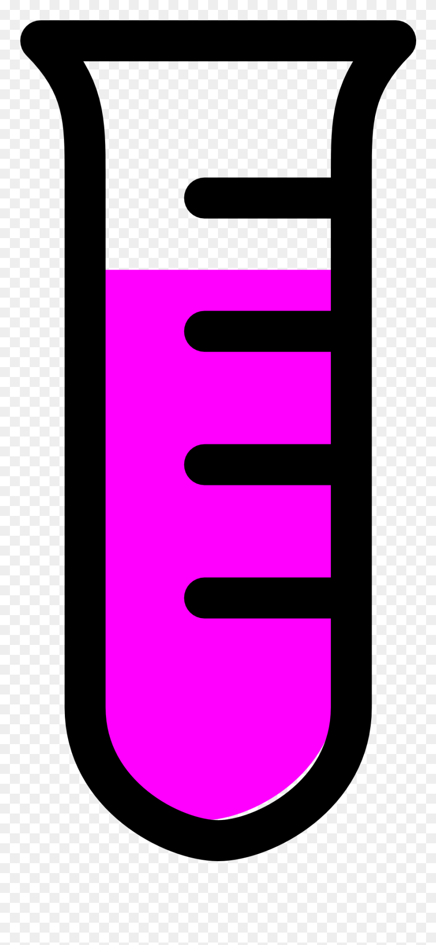 Empty Test Tube Clipart - Science Clipart Test Tube - Png Download
