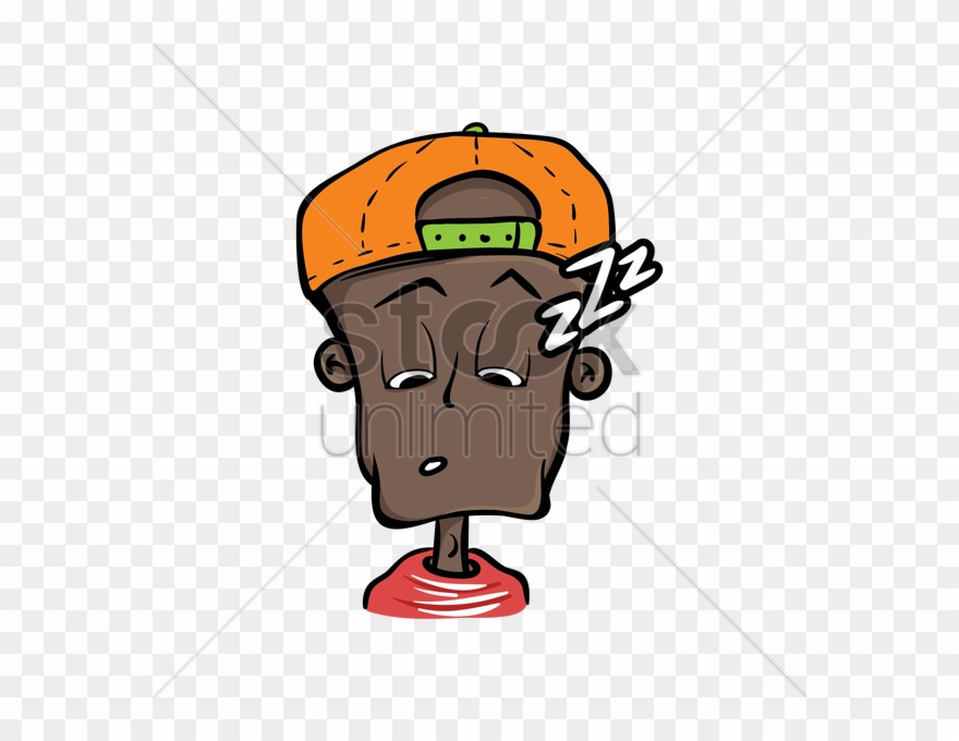 Boy With Cap Feeling Sleepy Vector Image - Clipart Disoriented - Png Download