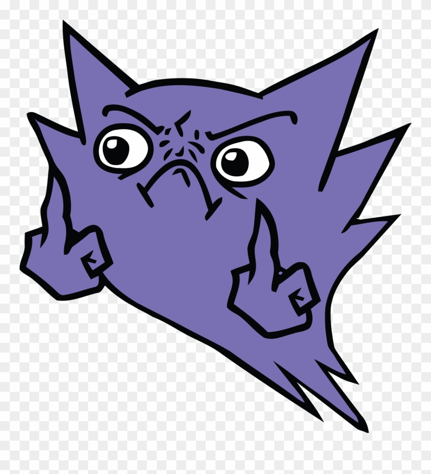 Thought R/pokemon Might Like This Vectored For Making - Haunter Mean Look Meme Clipart
