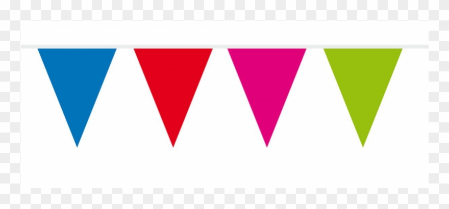 Vlaggenlijn Assorti Kleur - Color Clipart