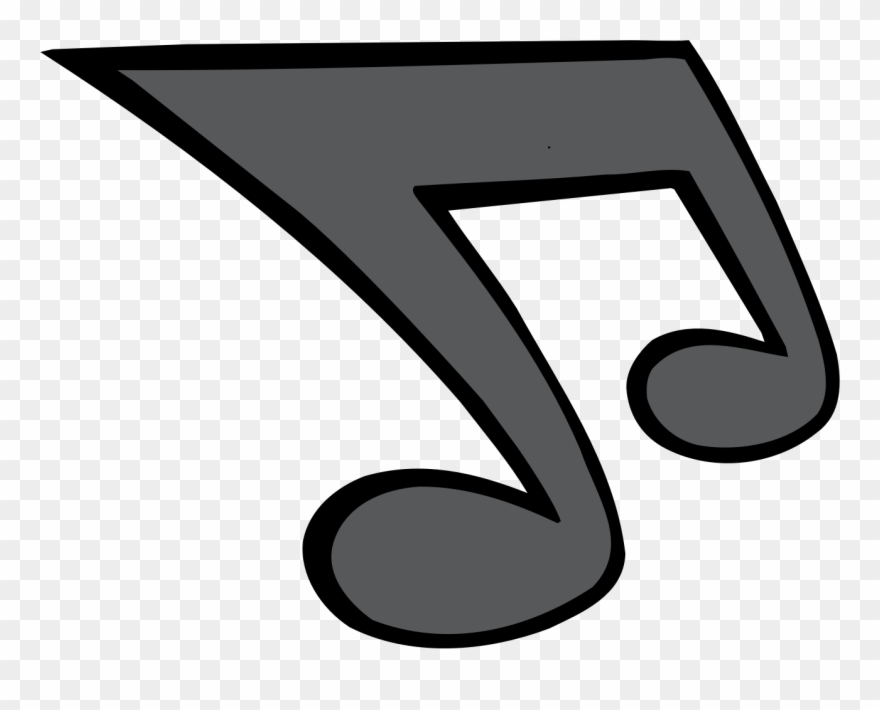 Big Image - Notas Musical Icon Gris Png Clipart