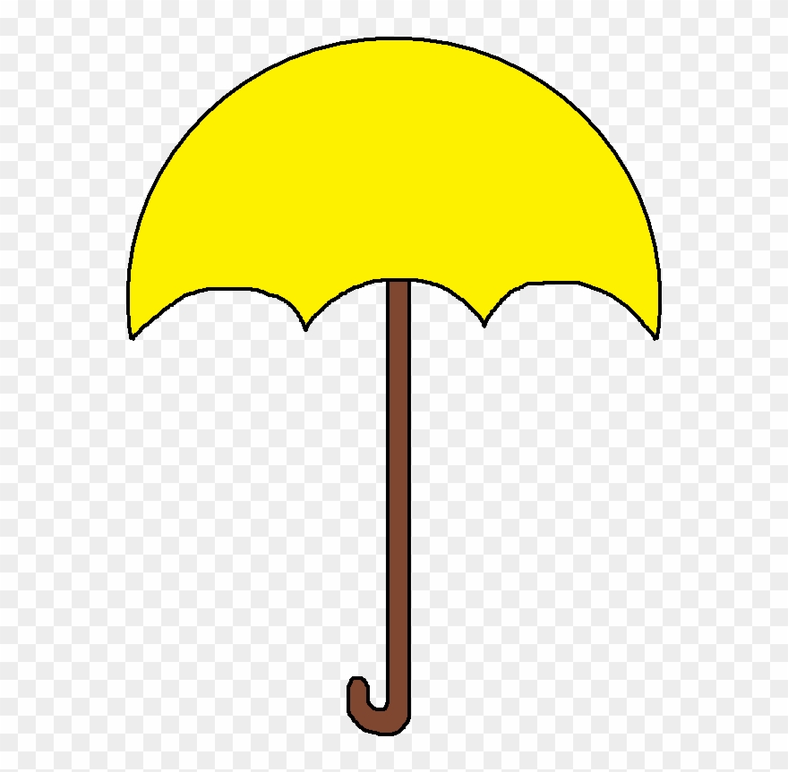 Yellow Umbrellas - Clip Art - Png Download