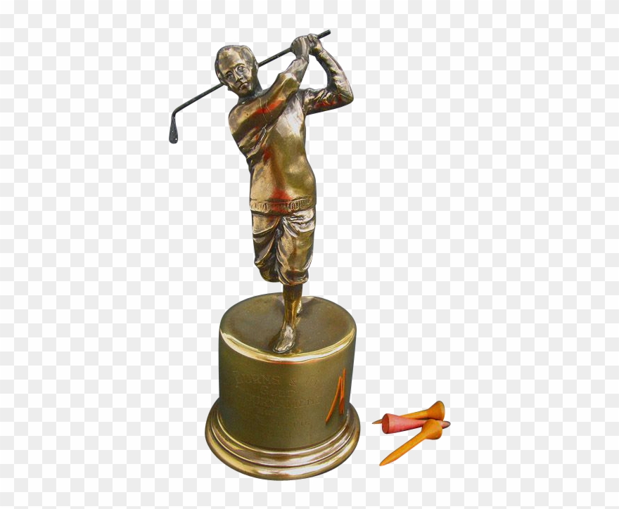 Fine Figural Golf Trophy - Golf Clipart