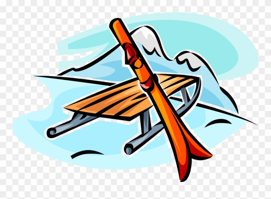 Outdoors Clipart Mountain Resort - Sled - Png Download