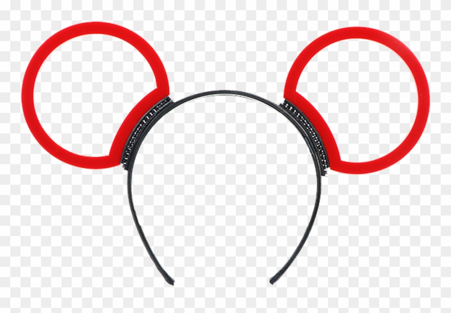 "modern Mouse" Laser Cut Acrylic Mouse Ears - Circle Clipart