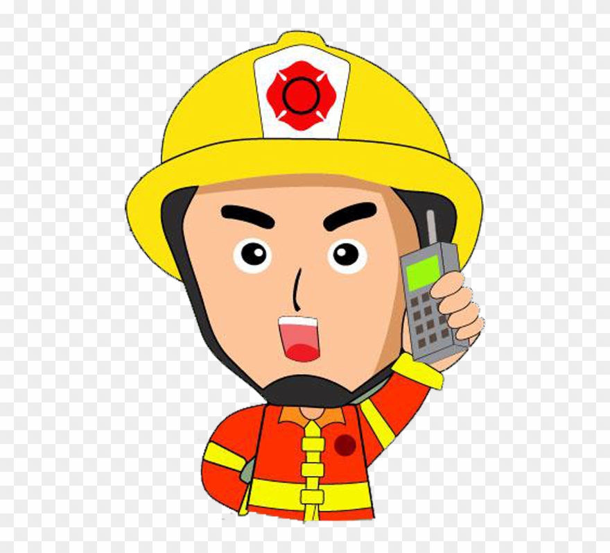 Firefighter Firefighting Cartoon Firefighters Call - Imagenes De Incendios Animados Clipart