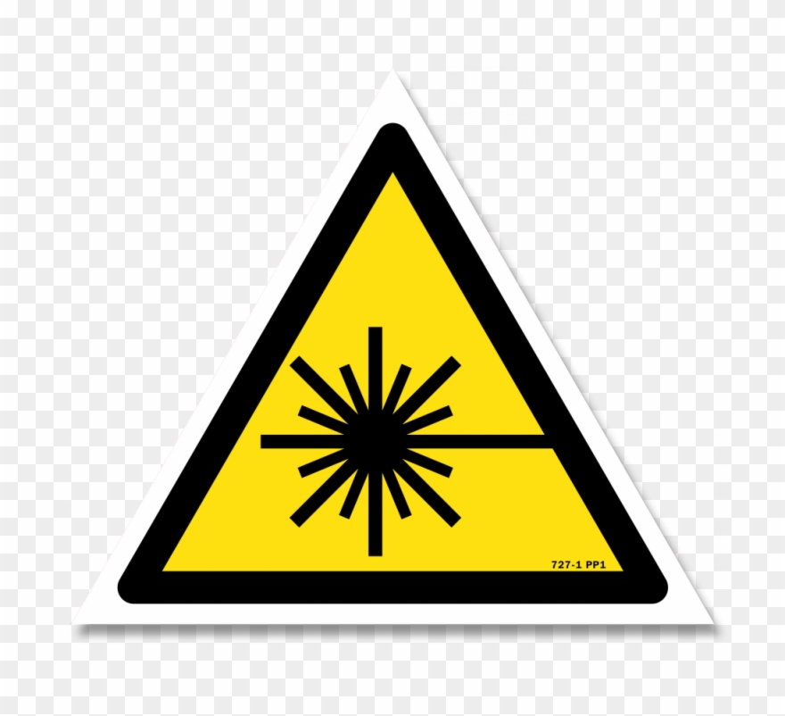 Panneau Danger Picto Rayonnement Laser - Laser Hazard Sign Clipart