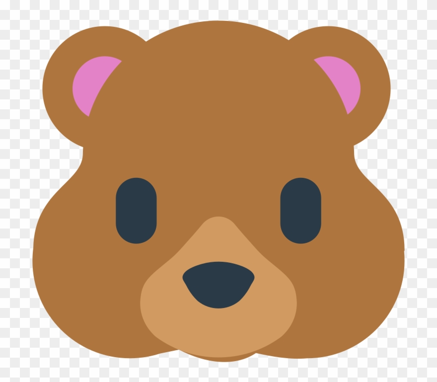 File - Fxemoji U1f43b - Svg - Bear Emoticon Clipart