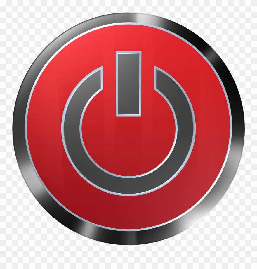 Button Power Power Button Switch Png Image - Button Power Red Button Power Red Oval Ornament Clipart