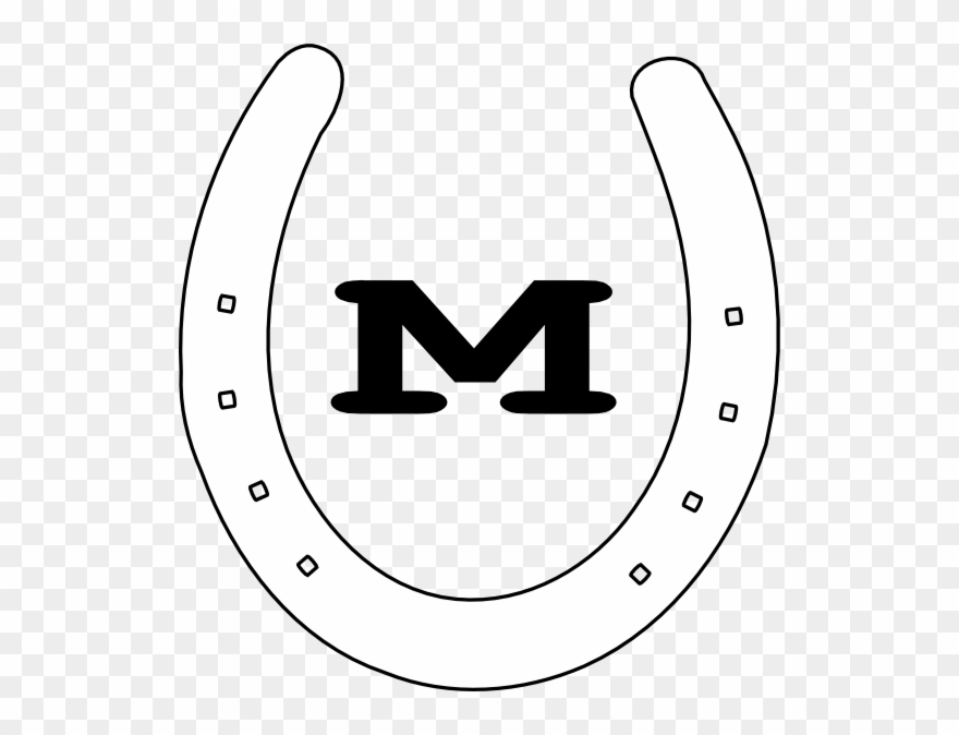 M Horseshoe Clip Art At Clker Com - M Horseshoe - Png Download