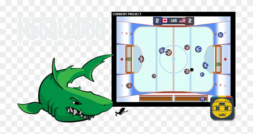 Across The Table - Megalodon Clipart