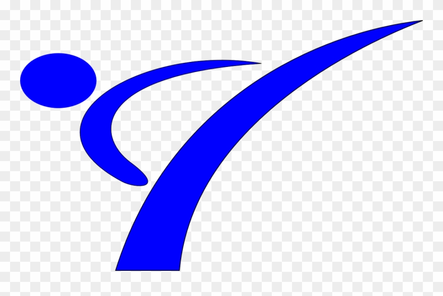 Karate Kick Martial Arts Png Image - Taekwondo Kicking Symbol Clipart