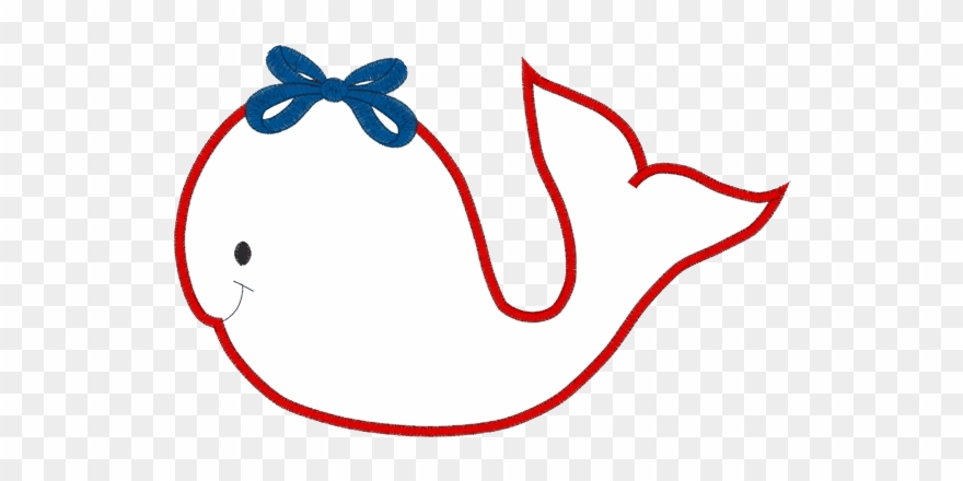 Whales Girl Whale Applique Clipart
