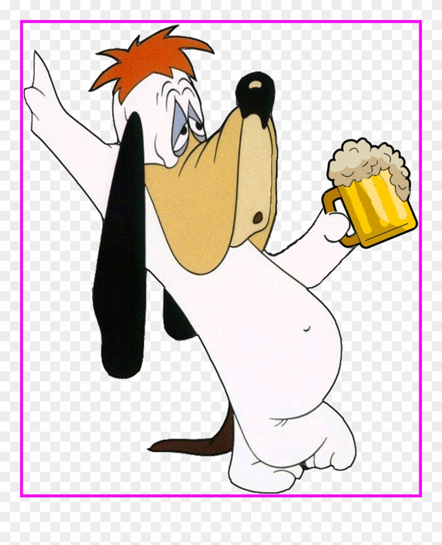 Amazing Droopy Dog Holding Cup And Cartoon Of Trend - Cartoon Dog Tv Show Clipart