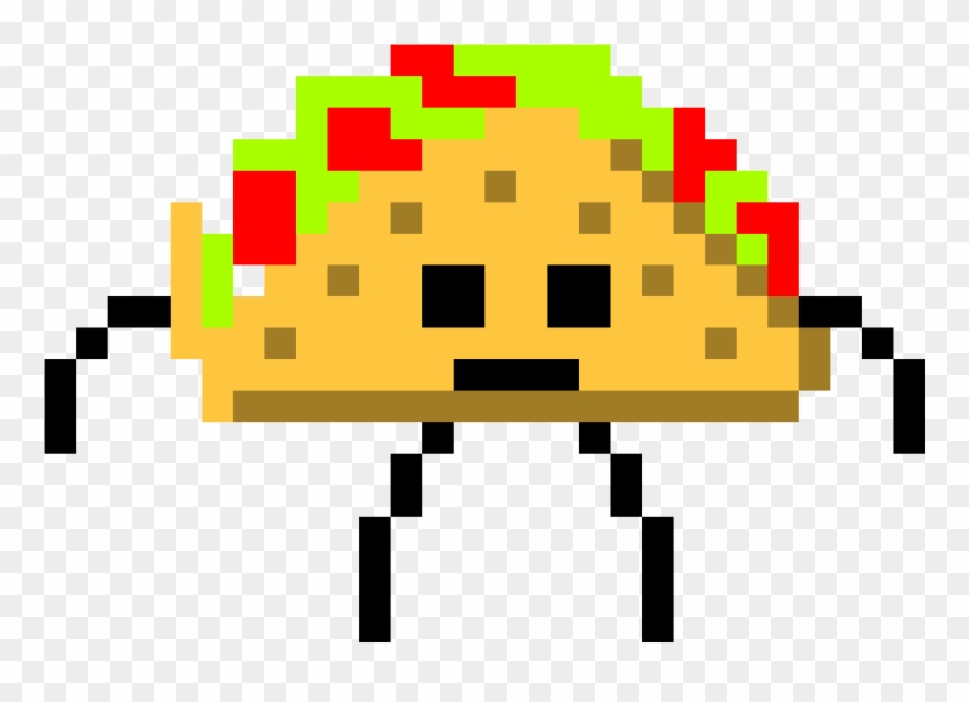 Living Taco - Koro Sensei Pixel Art Clipart