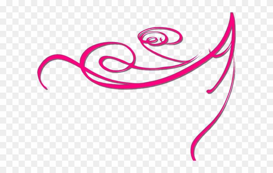 Decorations Clipart Pink Swirl - Gold Squiggly Lines Png Transparent Png