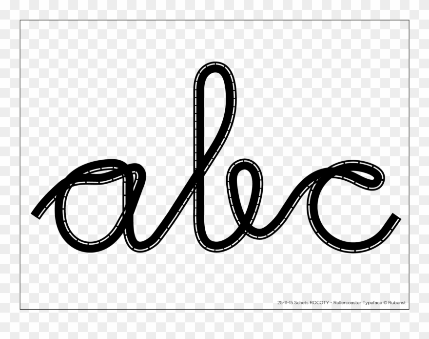 Rocoty - Rollercoaster Letters - Roller Coaster Clipart