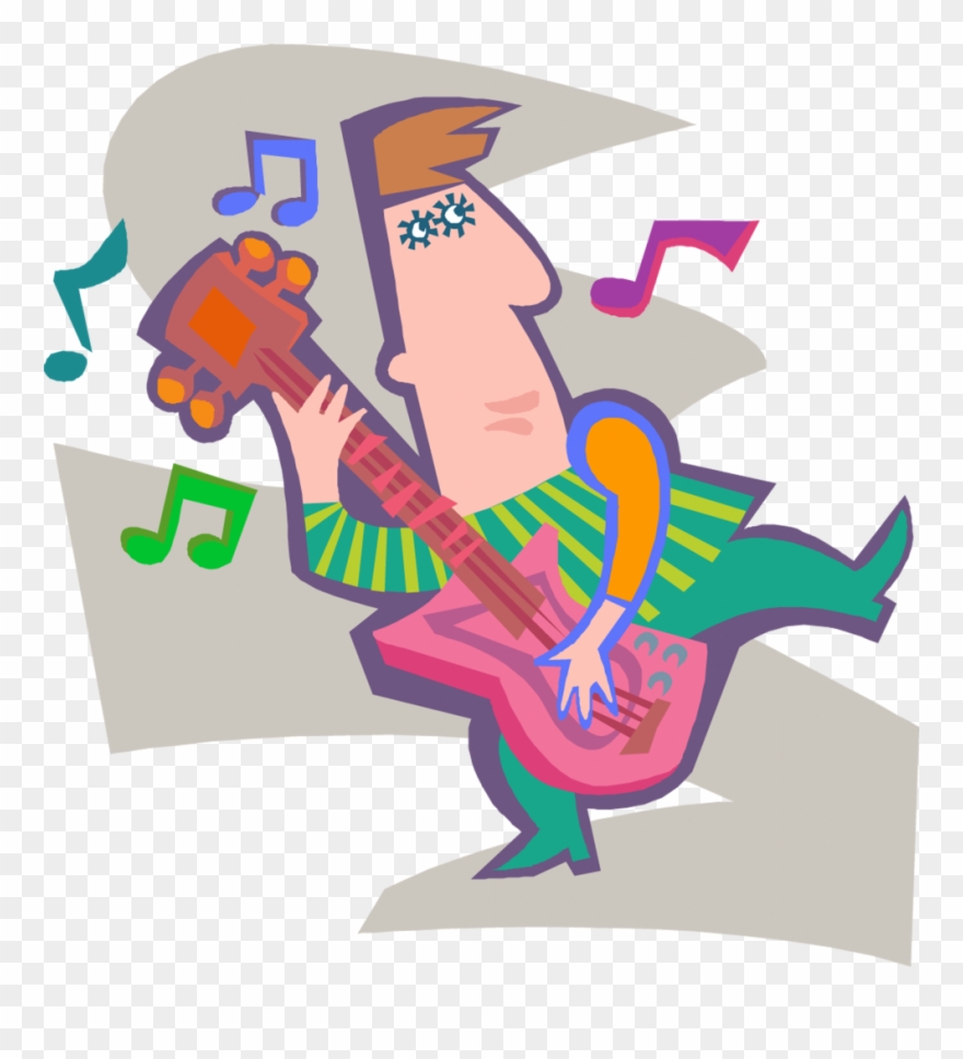 Guitar Practice Dude - Guitar Clipart