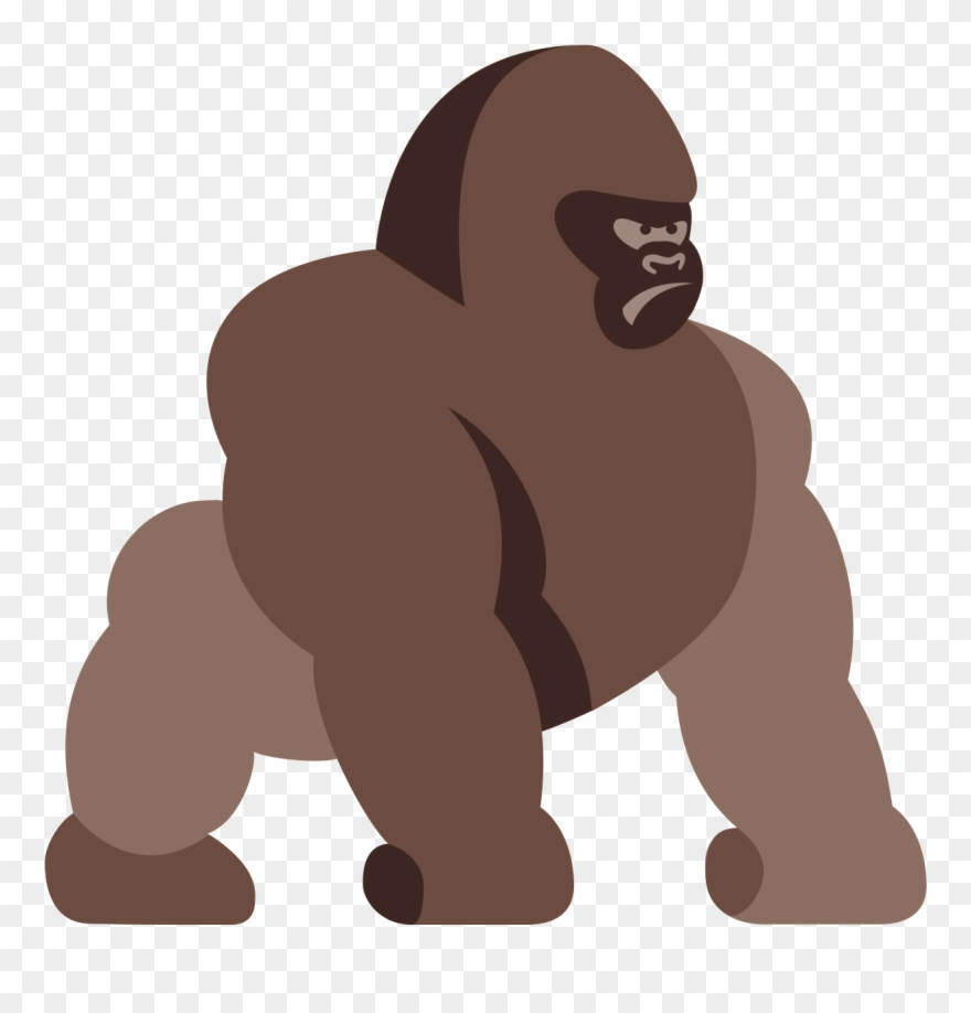 Gorilla Icon - Brainilis - Brain Games Clipart