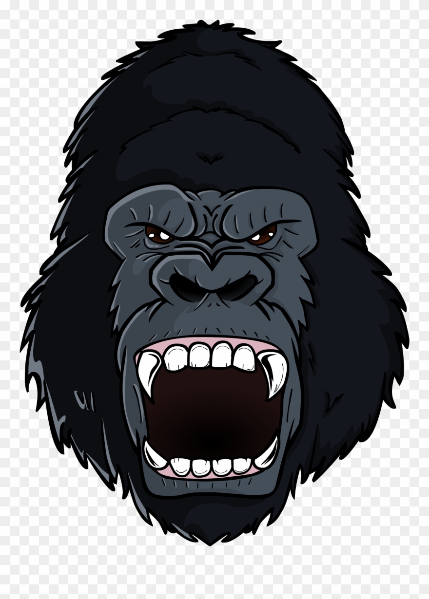 Album On Imgur Jpg Gorilla Logo Transparent - Cartoon Gorilla Clipart