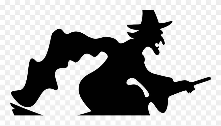 Halloween Witch Silhouette Clipart
