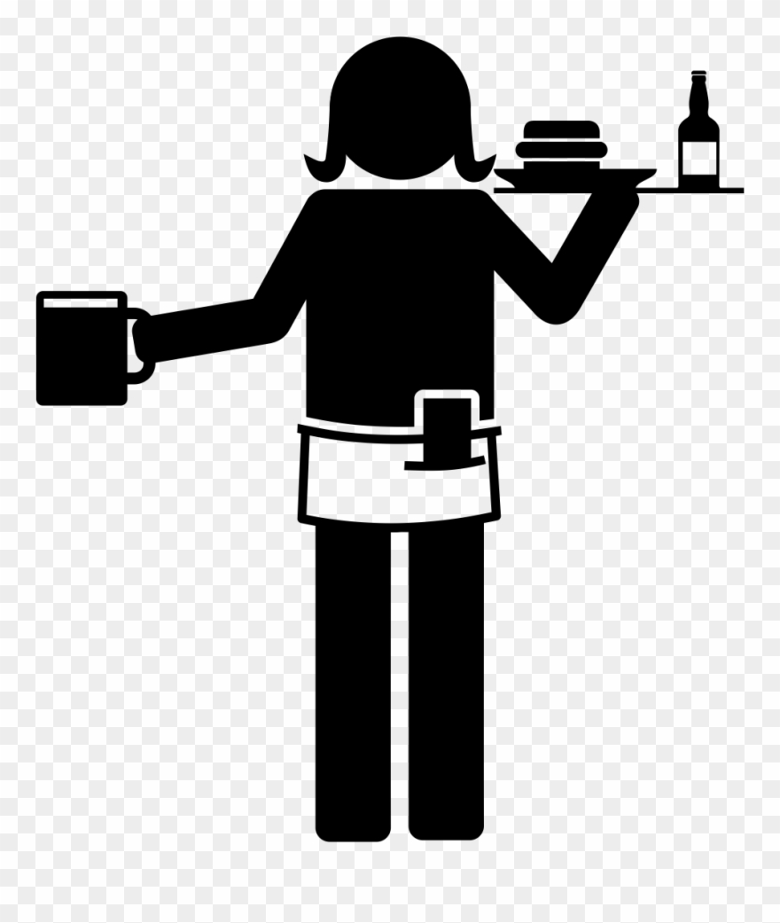 Department Clipart Division Labor - Waitress Icon Png Transparent Png