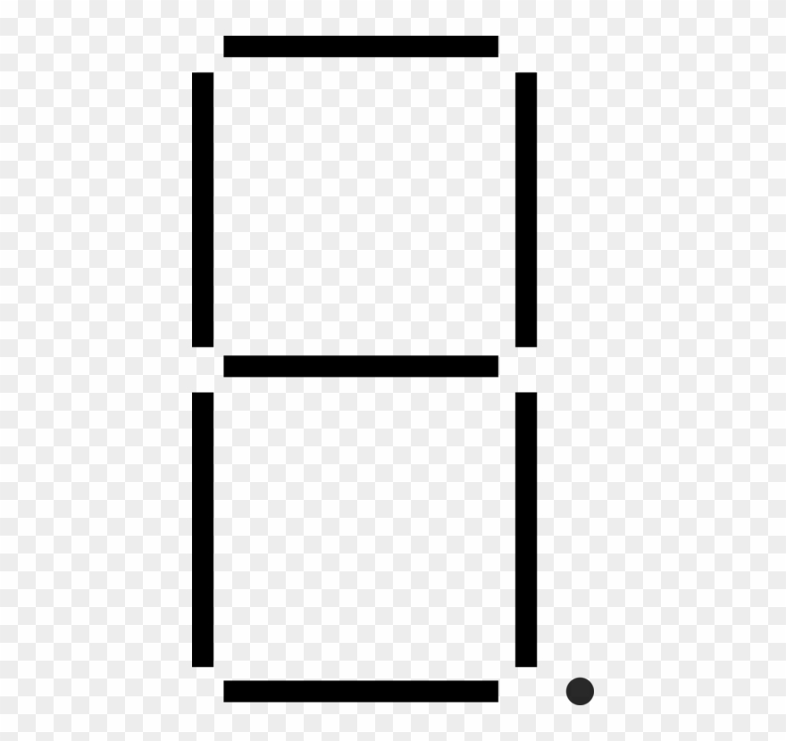 Seven-segment Display Display Device Information Computer - Digital Eight Clipart
