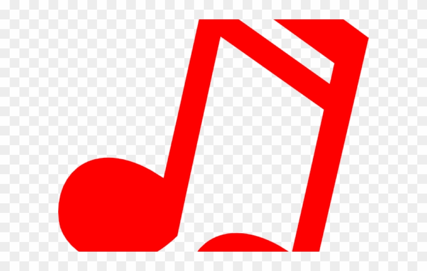 Music Clipart Red - Musical Note - Png Download