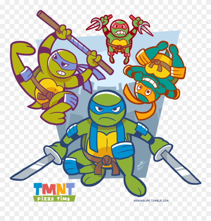 Tmnt Clipart 5 - Teenage Mutant Ninja Turtles Kartun - Png Download