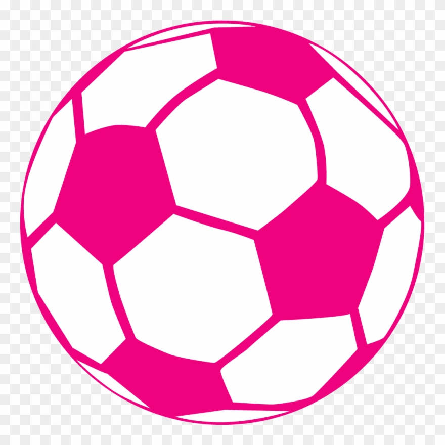 Pink Crown Clip Art - Soccer Ball Clip Art Pink - Png Download