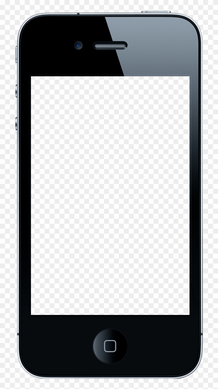 Clipart Iphone Music - Iphone 4 Png Template Transparent Png