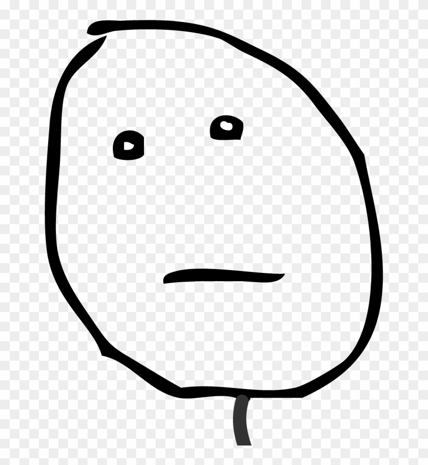 Poker Hand Images - Lol Straight Face Meme Clipart