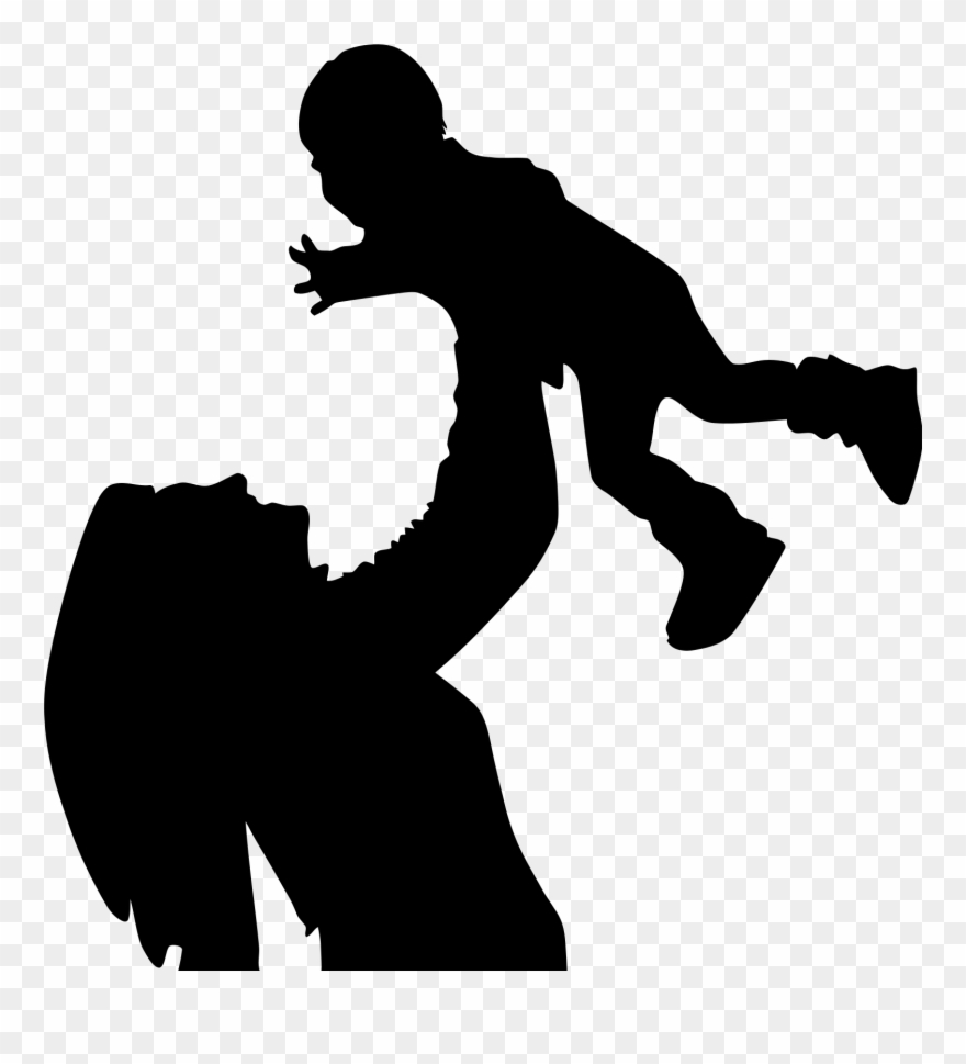 Maternal Child And Health Reach Out And Read Kansas - Silhueta Mãe E Filho Clipart