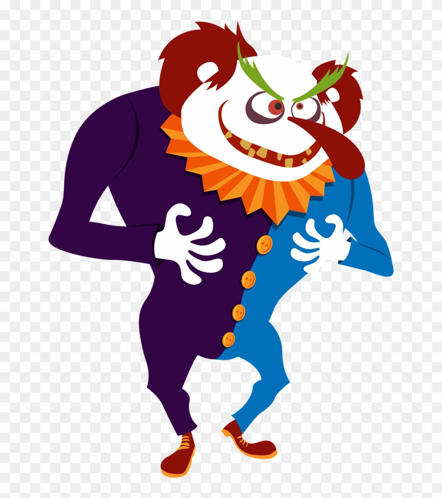 Halloween Clown Cliparts - Clown - Png Download
