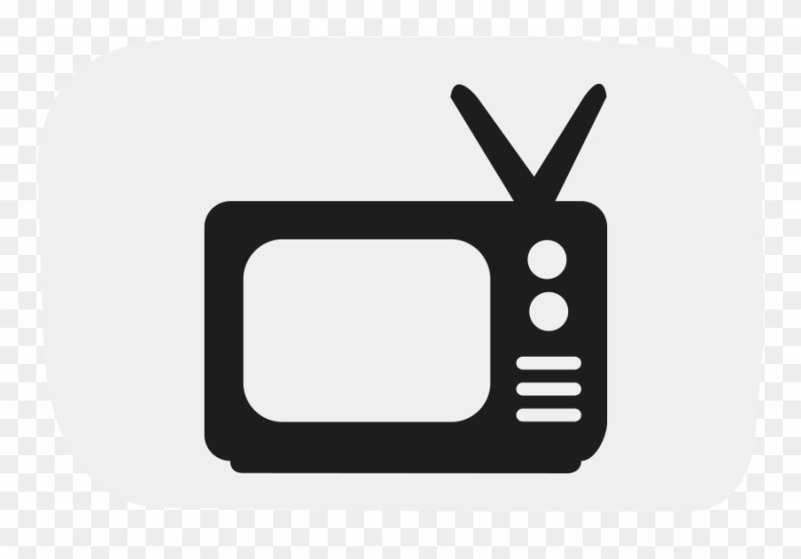 Social Tv - Black And White Tv Logo Clipart