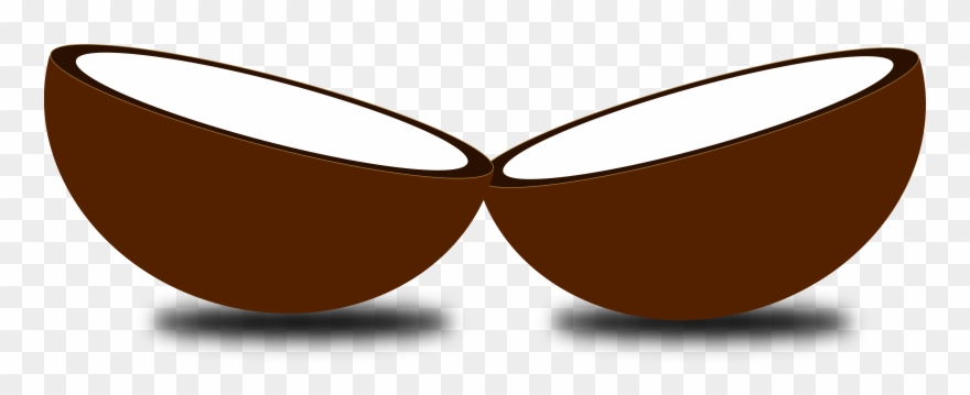 How To Make Homemade Coconut Pudding - Halves Clipart - Png Download