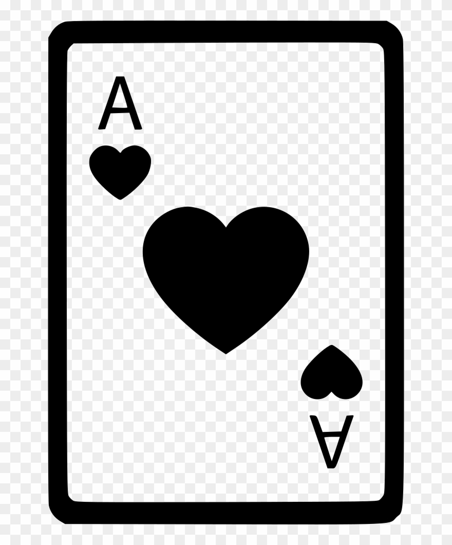Ace Of Hearts Card Poker Comments - Ace Of Clubs Png Clipart