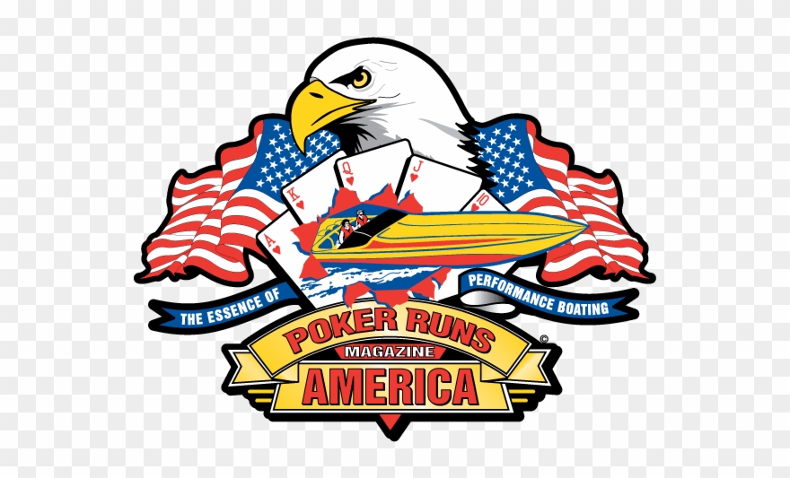 Poker Runs America - Blood On The Flag Clipart