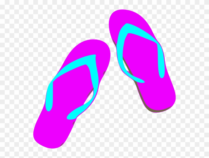 Freeclip Art Flip Flop - Clipart Flip Flops Purple - Png Download