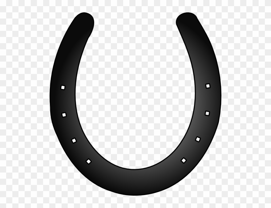 Horse Shoe Black And White Clipart