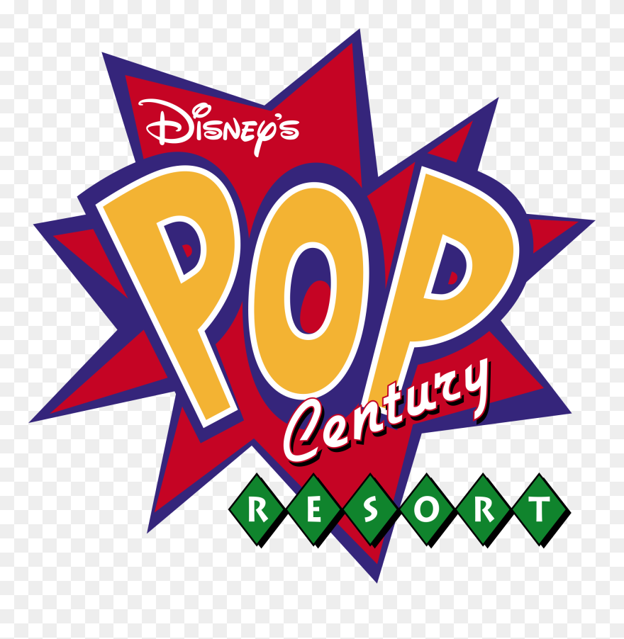 Disney S Pop Century Resort Wikipedia Joey Clip Art - Disney's Pop Century Resort Logo - Png Download