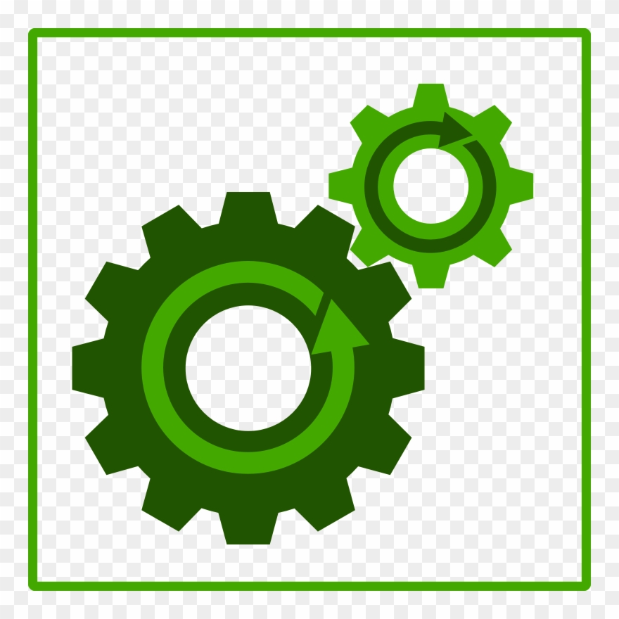 Eco Green Recyling Work - Work Icon In Green Clipart