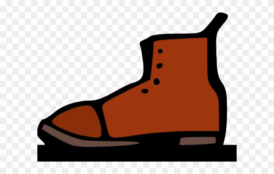 Shoe Clipart Clothes - Safety Shoes Cartoon - Png Download